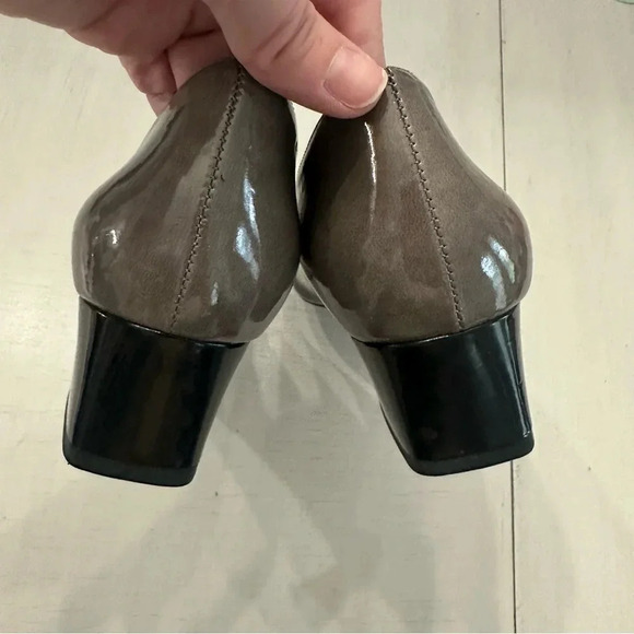 Naturalizer N5 Comfort Xavier Black Buckle Top Block Heel Shoes Size 8 1/2 GUC - Picture 8 of 9